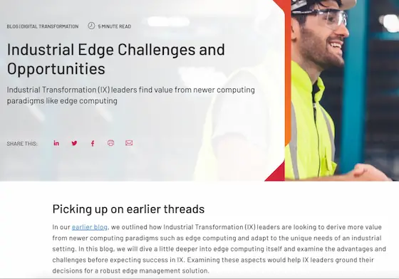 Blog: industrial edge challenges and opportunities (Rockwell Automation)